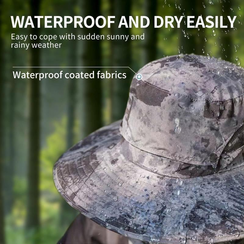 Outdoor Wide-Brimmed Sun Hat with Solar Fan, Unisex Fishing Solar Fan Hat, Fisherman'S Hat with Built-In Fan, Suitable for Fishing, Hiking, Camping, Fathers Day Gift